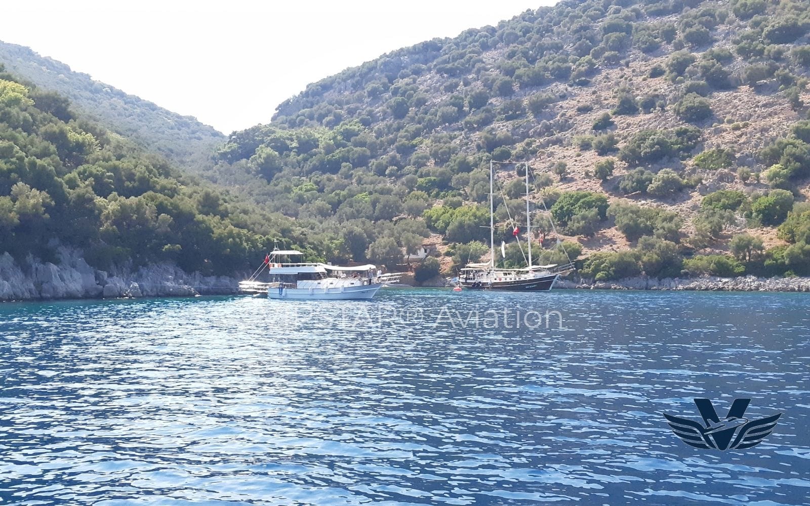 Luxury yacht anchored in Gocek Turkey - Private Blue Cruise Hub