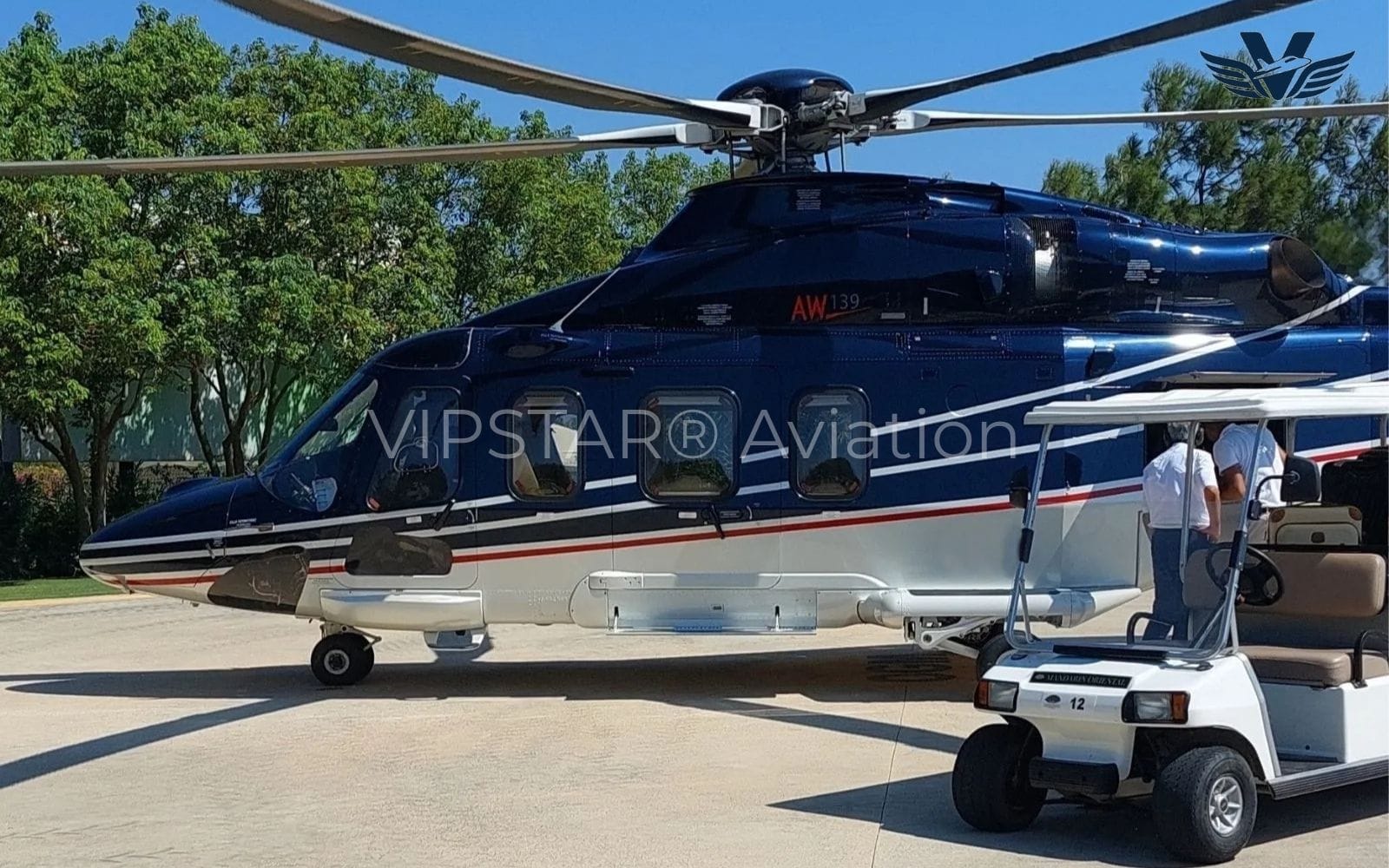 Luxury helicopter transfer at Mandarin Oriental Bodrum private helipad
