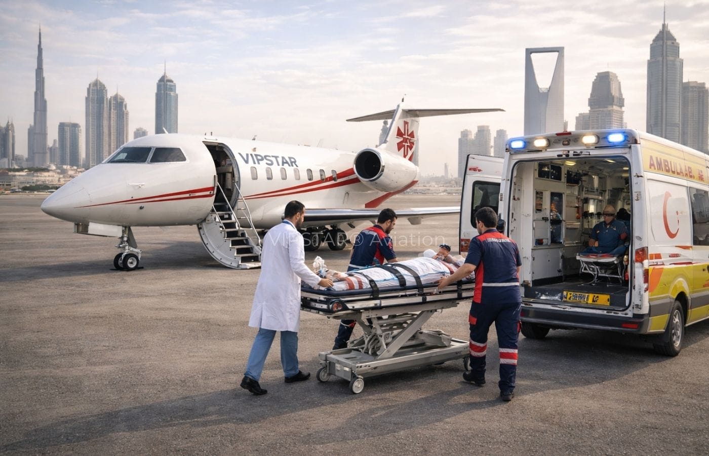 Orta Doğu hava ambulansı sonrası kara ambulansı entegrasyonu