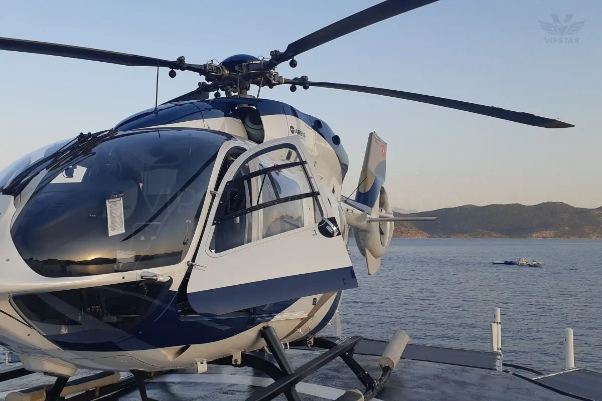 Luxury Yacht Helicopter Transfer Göcek Turkey