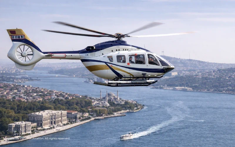 Private Bosphorus helicopter tour in Istanbul featuring Hagia Sophia and bridges by VIPSTAR