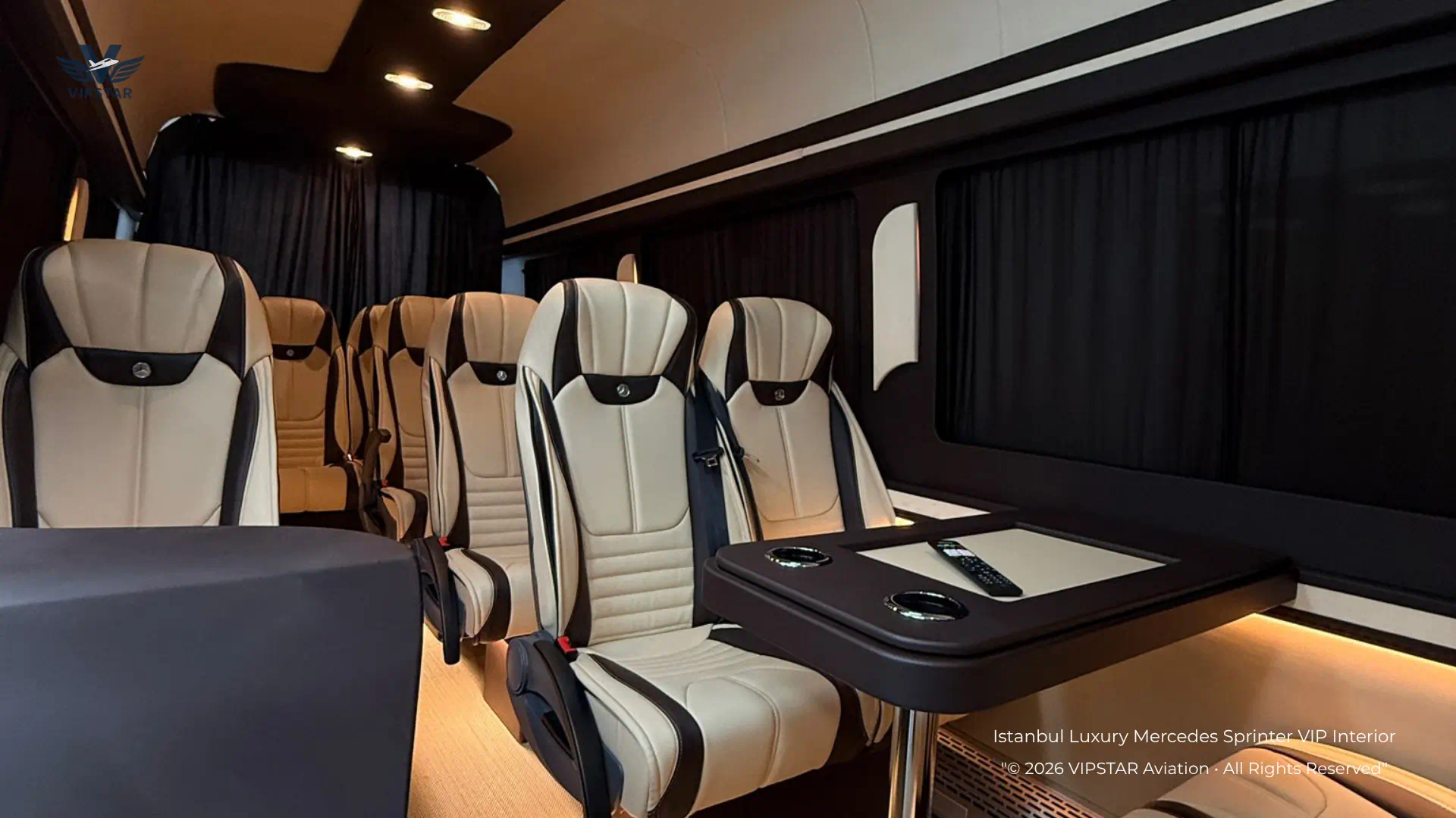 Mercedes Sprinter VIP Interior Amenities