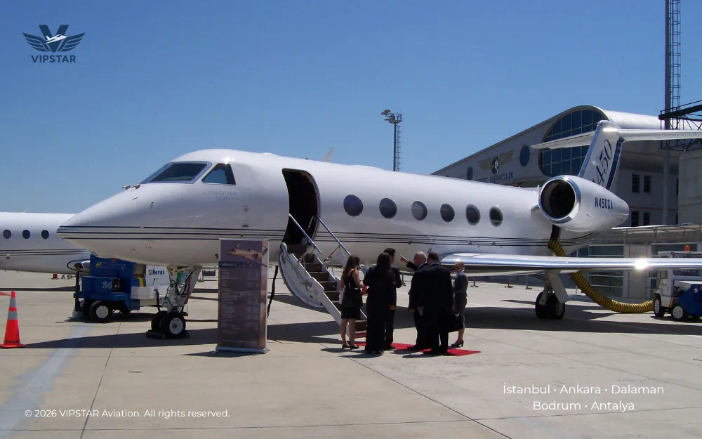 VIPSTAR Aviation hazır özel jet filosu İstanbul Ankara Dalaman Bodrum Antalya