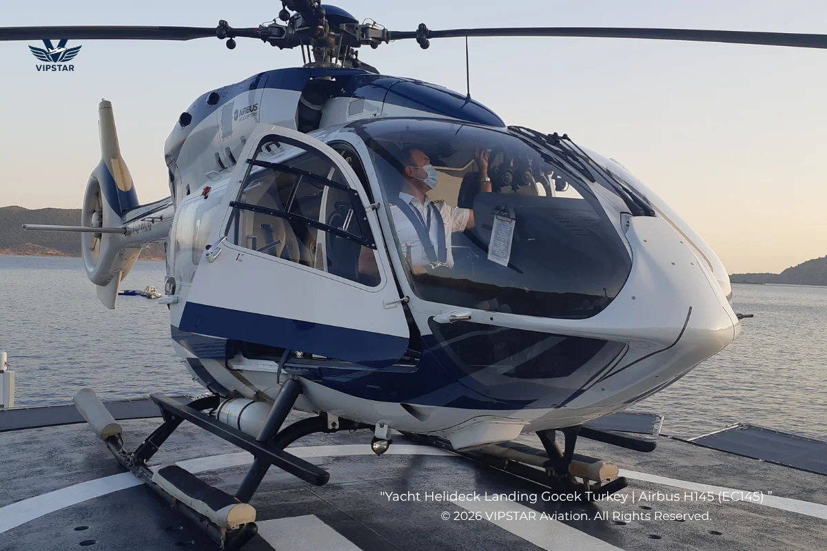 Airbus H145 Yacht Landing Gocek