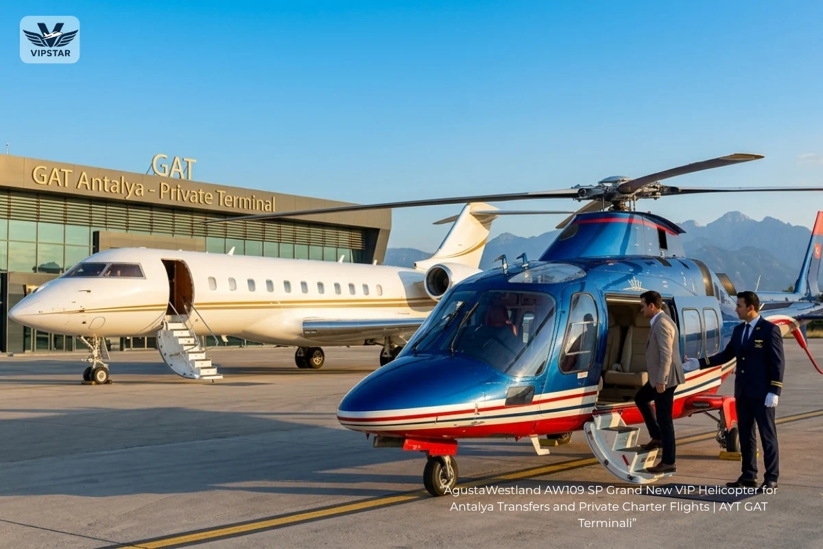 VIP Terminal experience at Antalya Airport AYT for helicopter transfers