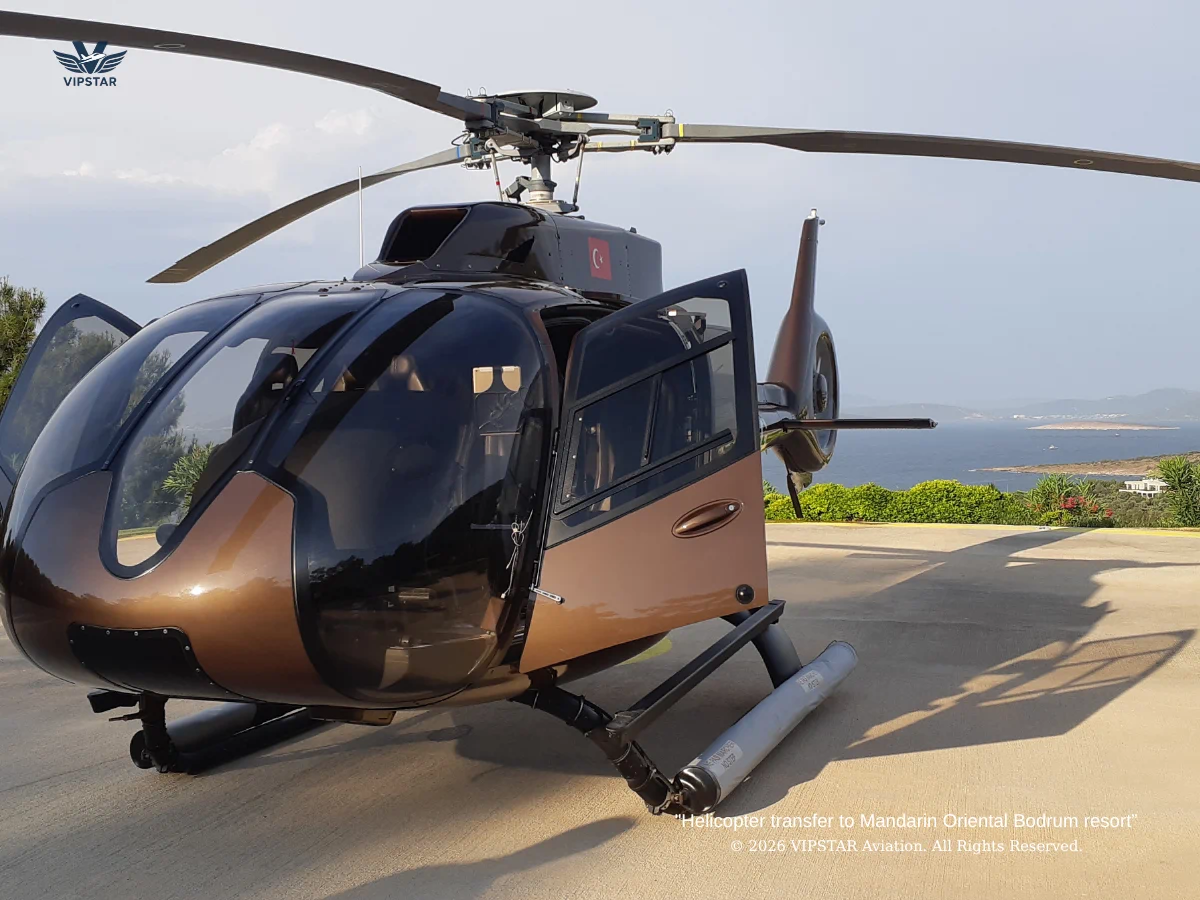 Mandarin Oriental Bodrum helicopter transfer