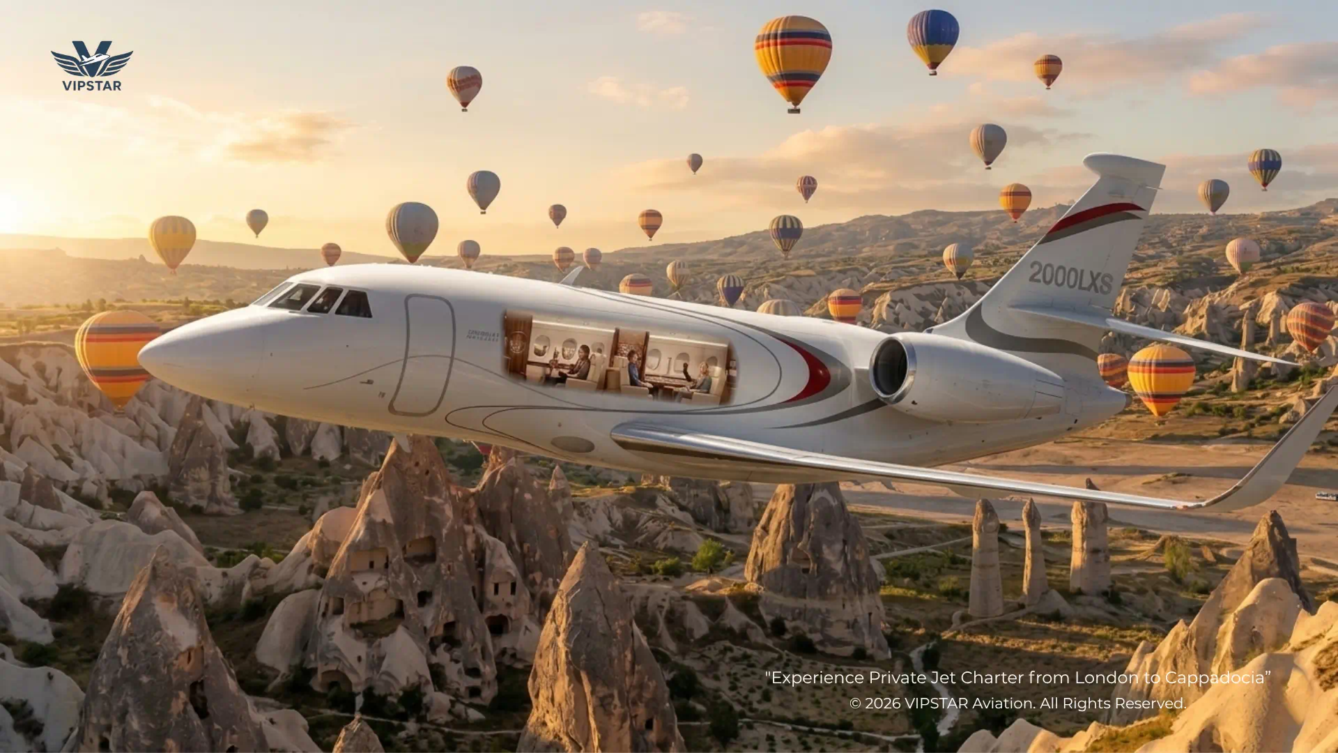 Private Jet Charter London to Cappadocia - Farnborough to Nevşehir NAV