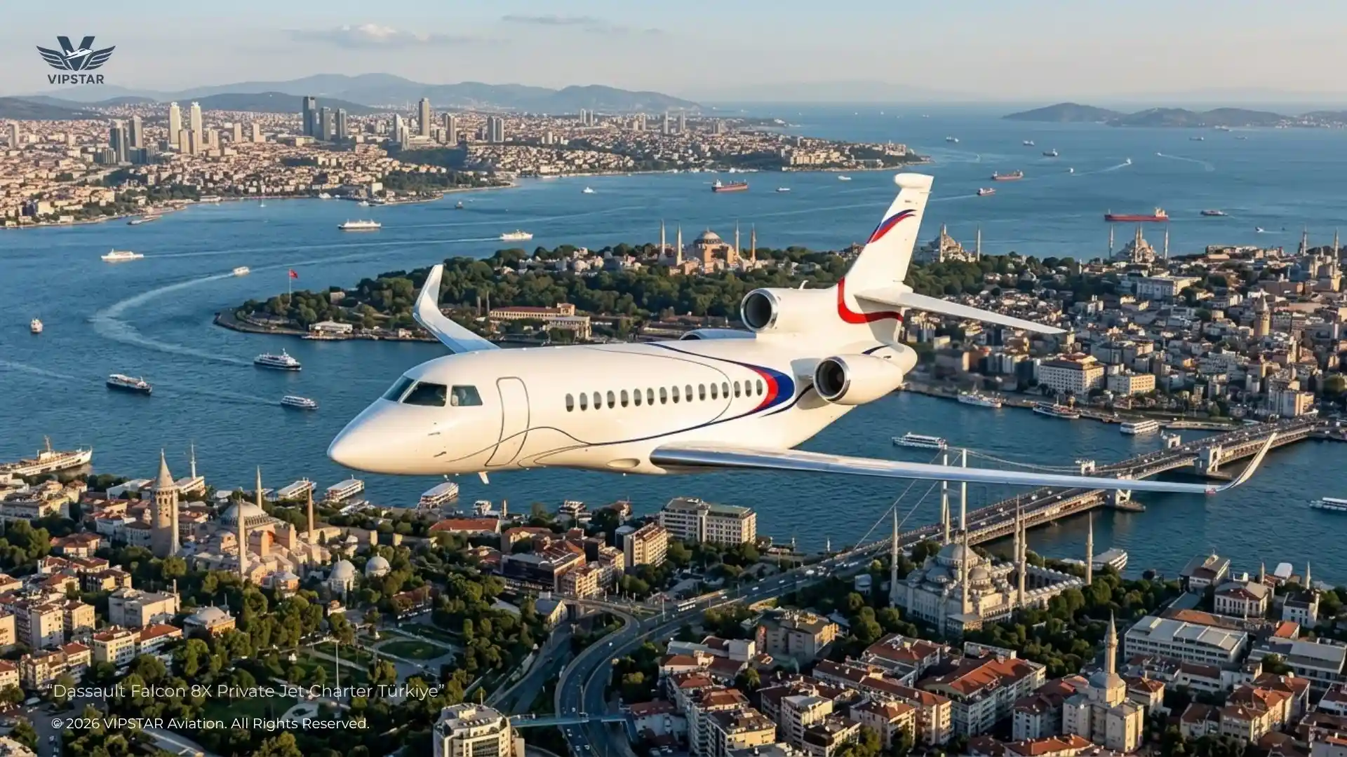 Rent Dassault Falcon 8X Private Jet Istanbul Dassault Falcon 8X private jet charter Turkey services by VIPSTAR Aviation
