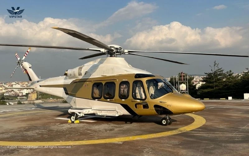 AW139 - Tour & Transfer Combo AW139 private helicopter external view Bosphorus tour Istanbul